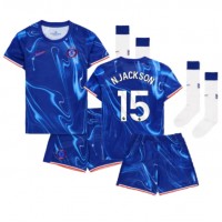 Chelsea Nicolas Jackson #15 Replica Home Minikit 2024-25 Short Sleeve (+ pants)